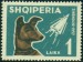 ALBÁNIE. chybné vyobrazení. na známce je Sputnik 3, ale pes Lajka letěl ve Sputniku 2