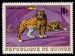 GUINEA. na známce je levhart  (Panthera pardus) popsán jako gepard